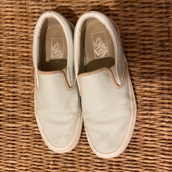 Madewell Mint Leather Vans - Picture 2 of 5